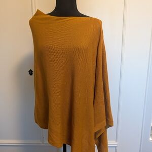 Quince Mustard Poncho Sweater